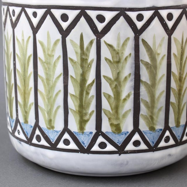 Vintage French Ceramic Cachepot by Roger Capron, 1970s For Sale - Image 11 of 15