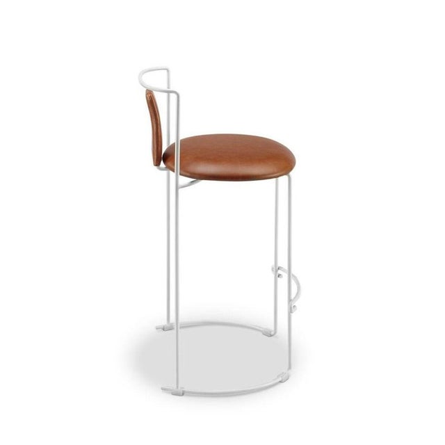 Contemporary Gaja Bar Chair in Chrome Metal by Kazuhide Takahama For Sale - Image 3 of 6