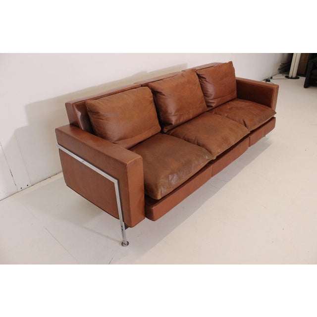 RH 302 Sofa in Leather by Robert Haussmann for De Sede, 1960s For Sale - Image 9 of 18