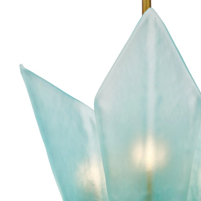 Pair of Murano Glass Blue Pendants For Sale - Image 9 of 9