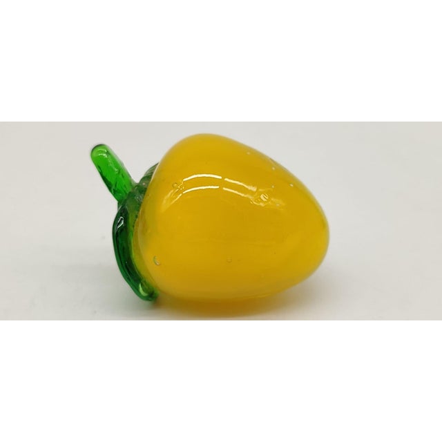 Glass Mid-Century Murano Art Glass Fruits & Vegetables Figurines, 1960, Set of 5 For Sale - Image 7 of 10