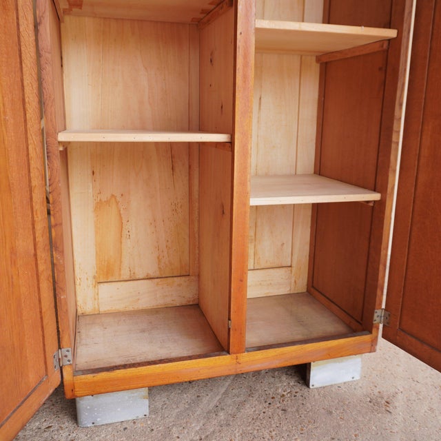 Oak and Steel Cabinet For Sale - Image 6 of 18