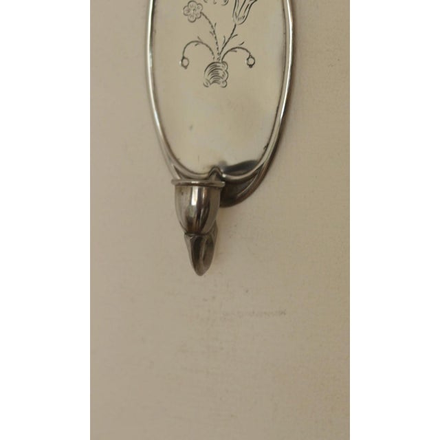 Mid-Century Swedish Pewter Sconces by Svenskt Tenn, Set of 2 For Sale - Image 14 of 15