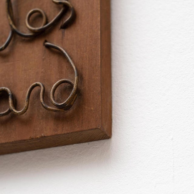 Traditional Wooden Artwork Wall Catalan Religious Virgin La Moreneta, 1990s For Sale - Image 10 of 14