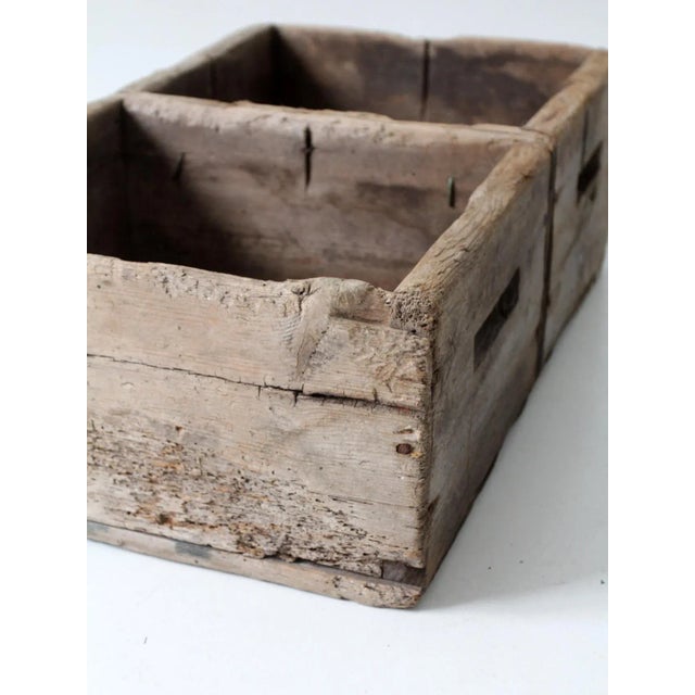 Antique Double in Wooden Crate For Sale - Image 9 of 12