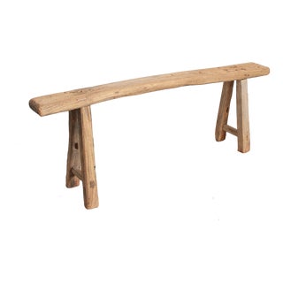 Antique Rustic Wooden Hallway Pig Bench For Sale