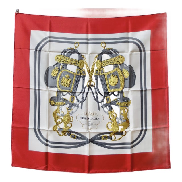 Hermes Silk Scarf "Brides De Gala " 1957 For Sale