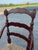 2000 - 2009 Vintage 19th Century Inspired English Ladderback Accent Chair For Sale - Image 5 of 11