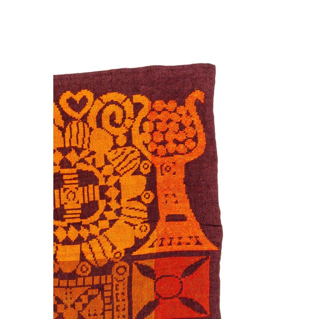 Scandinavian Modern Wall Tapestry, 1970s For Sale - Image 3 of 5