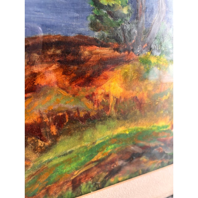 Original Signed 1976 California Coastal Landscape Oil Painting, Monterey Peninsula Impressionist Seascape, Framed 27.5” X 22” For Sale - Image 4 of 11