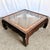 Wood Vintage Ming Style Burl Wood and Smoked Glass Coffee Table by Gordon’s Fine Furniture For Sale - Image 7 of 11