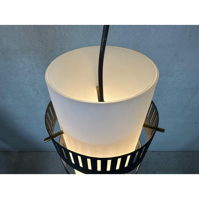 Vintage Opaline Design Hanging Lamps, Set of 2 For Sale - Image 11 of 14