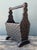 This exceptional magazine rack is a prime example of Brutalist folk art craftsmanship, defined by its rugged and highly...