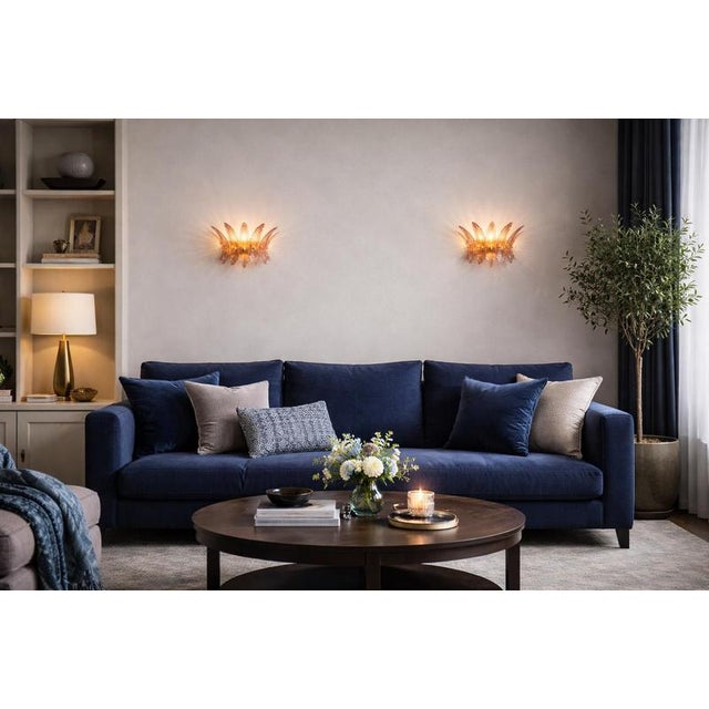 Italian Wall Sconces in Murano Glass, 1990s, Set of 4 For Sale - Image 16 of 18