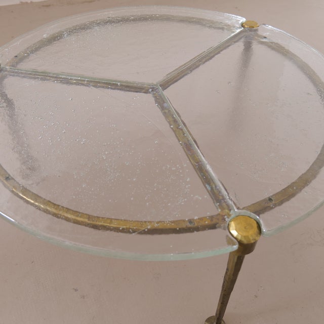 Round Coffee Table in Wrought Bronze by Lothar Klute, 1980 For Sale - Image 8 of 13