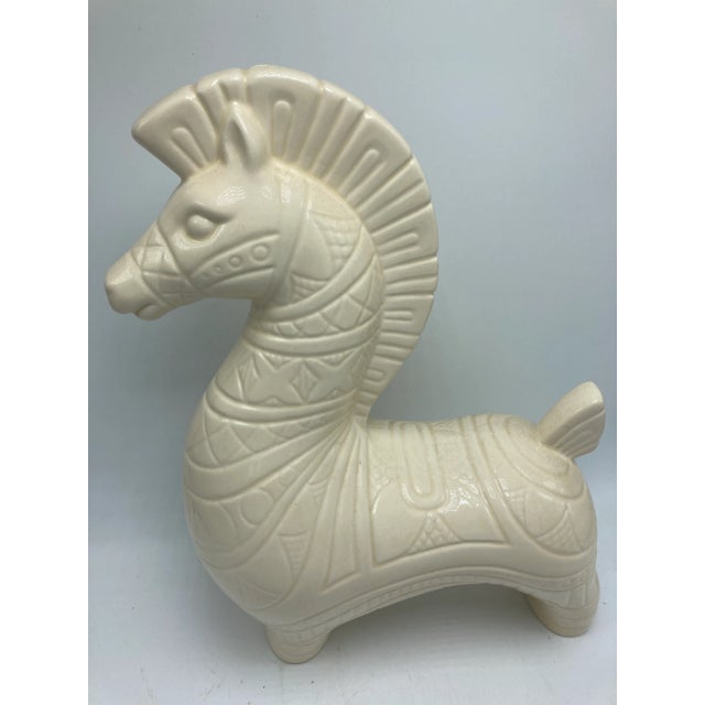 Italian Vintage Italian Ceramic Horse For Sale - Image 3 of 13