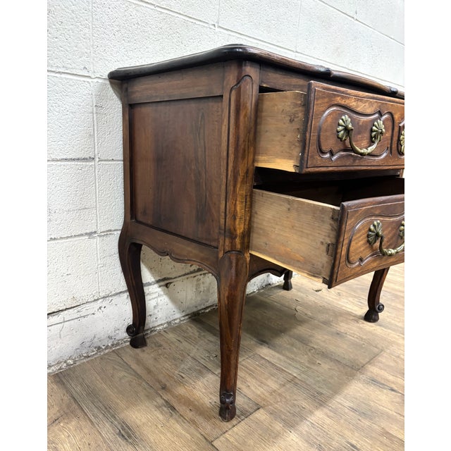 Vintage French Provincial Louis XV Style Carved Commode Dresser Chest of Drawers For Sale - Image 10 of 12