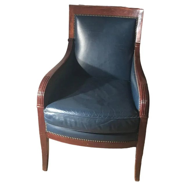French Restoration Armchair, 1880s For Sale - Image 4 of 6