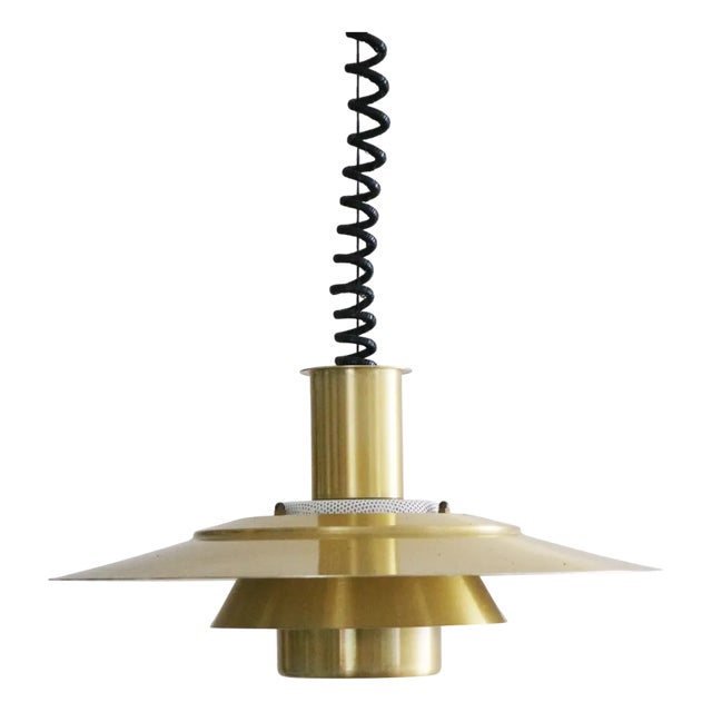 Danish Slats Pendant Lamp from Jeka Denmark, 1970s For Sale