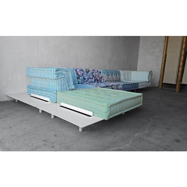 5 Piece Outdoor Mah Jong Sofa Set by Hans Hopfer for Roche Bobois For Sale In Las Vegas - Image 6 of 18
