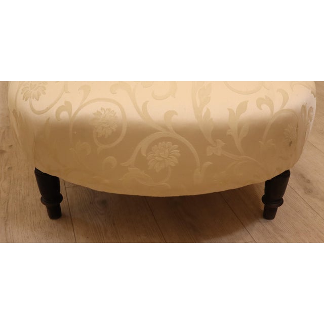 Napoleon III Long Chair in Damask Fabric, 19th Century For Sale - Image 10 of 15