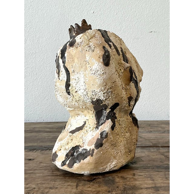 Vintage Original Studio Pottery Bust For Sale - Image 12 of 12
