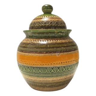 Glazed Ceramic Sahara Series Vase by Aldo Londi for Bitossi and Cer Paoli, 1960s For Sale