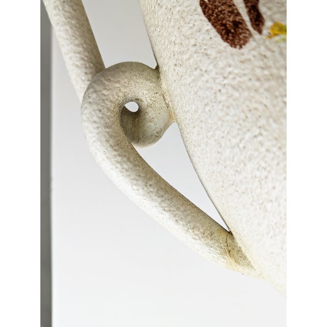 Large Mid-Century Hand-Painted Ceramic Vase by L. Poggi Assalini for Ce as Albisola, Italy, 1950s For Sale - Image 12 of 18