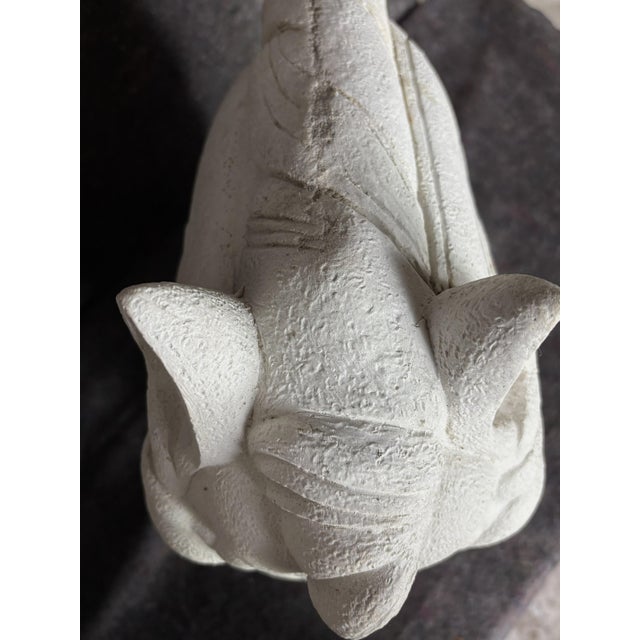 Off-white Architectural Concrete Horse Heads — Rare Pair For Sale - Image 8 of 10