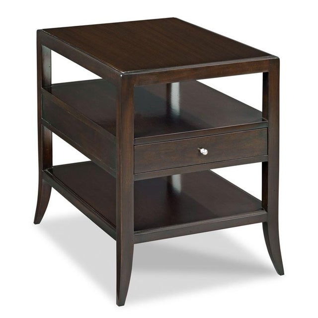 Transitional Addison Tier Table in Ebony For Sale - Image 3 of 3