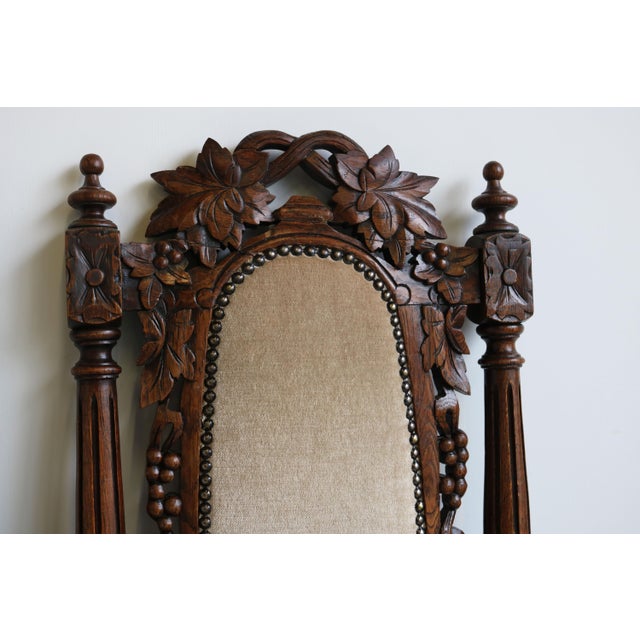 stylish set of 4 French Renaissance Revival Dining chairs with impressive high backs from the 1860s. Fully made out of...