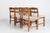 Danish Razor Blade Chairs in Oak and Sheepskin from Henning Kjærnulf, 1970s, Set of 8 For Sale - Image 9 of 10