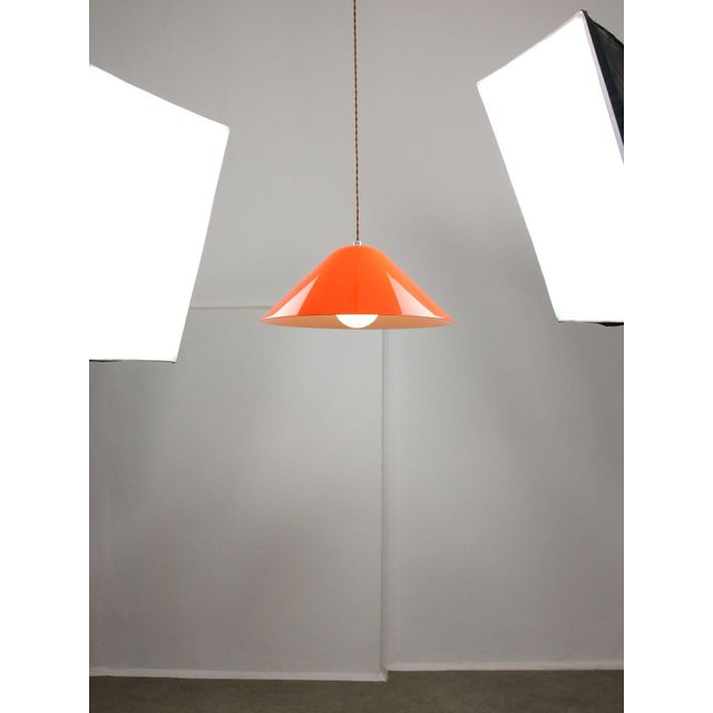 Mid-Century Modern Orange Pendant Lamp from Guzzini, 1960s For Sale - Image 11 of 18