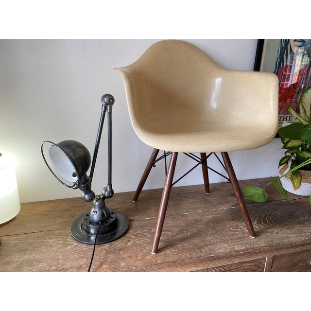 Industrial Graphite 2 Arm Table Lamp by Jean-Louis Domecq for Jieldé, 1950s For Sale - Image 10 of 13