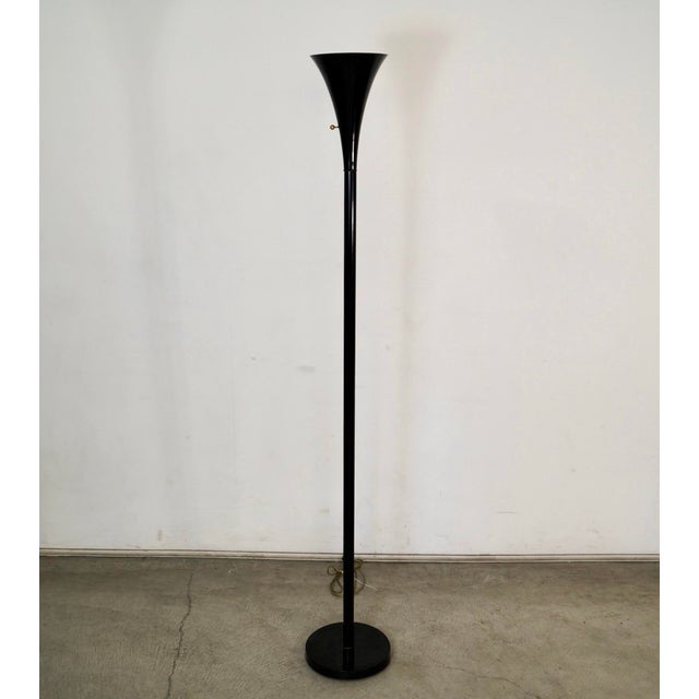 Mid-Century Modern 1970’s Mid-Century Modern Sculptural Trumpet Tulip Floor Lamp For Sale - Image 3 of 9