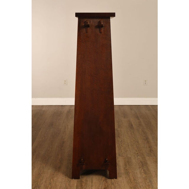 Stickley Mission Collection Oak Open Bookcase Shelf Cabinet For Sale - Image 18 of 18