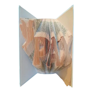 1980s Folded Book Art, Francois Liensa's La Bague Au Lion