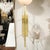 Modern Modernist Hand-Blown Murano Glass Reverse Dome Form Brushed Brass Sconces For Sale - Image 3 of 18