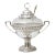 Art Nouveau Silver Plate & Crystal Punch Bowl WMF For Sale