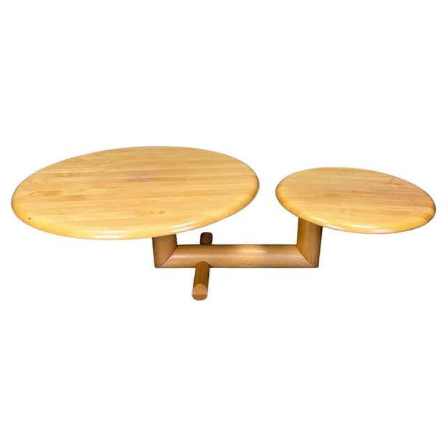 Wooden Two-Tier Pivoting Top Coffee Table from Roche Bobois, 1980s For Sale - Image 15 of 15