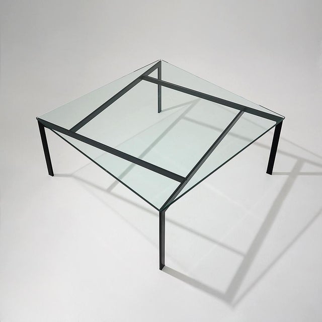 Mid-Century Modern Glass and Metal Coffee Table by Paolo Tilche for Arform, 1960s For Sale - Image 3 of 13