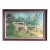 Large Vintage Impressionist Oil Painting of a Farm For Sale