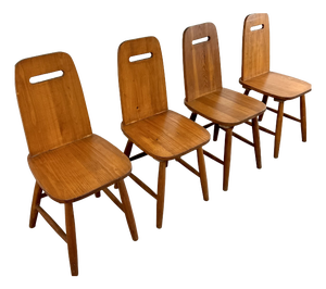Mid-Century Brutalist Scandinavian Dining Chairs in the style of Eero Aarnio, 1960s