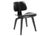 A black DCW (Dining Chair Wood) designed by Charles and Ray Eames for Herman Miller. The chair features a molded plywood...