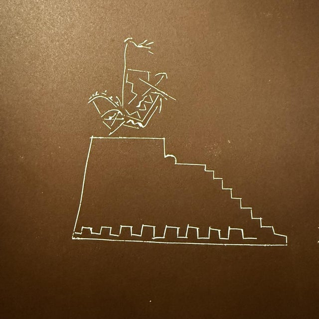 Claudio Granaroli, Composition, 1970s, Linocut For Sale - Image 3 of 9