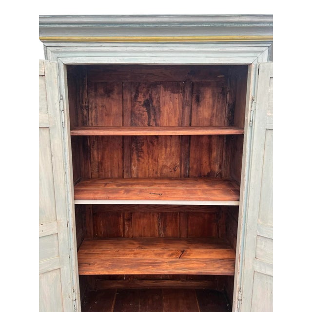 Louis XIV Style Armoire in Painted Wood, 19th Century For Sale - Image 11 of 15