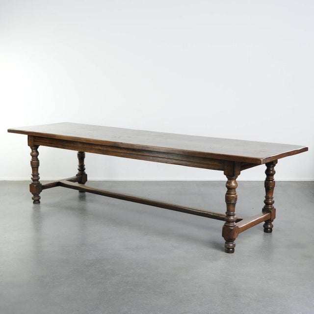 Large Antique English Oak Farmhouse Dining Table, Early 19th Century For Sale - Image 12 of 12
