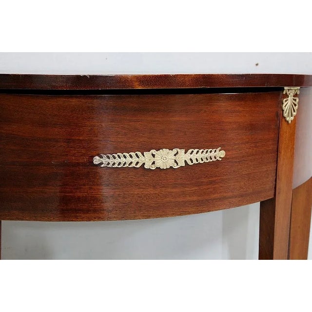 Traditional Small Directoire Half-Moon Console, 20th Century For Sale - Image 3 of 8