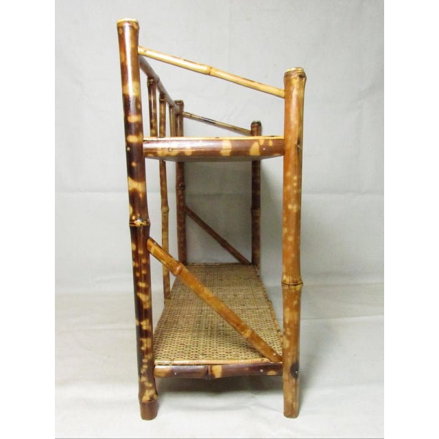 English Antique English Bamboo Shelves For Sale - Image 3 of 17