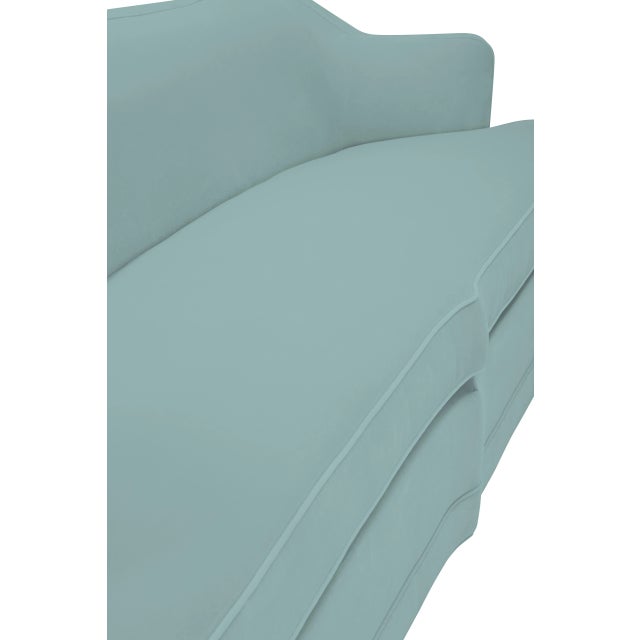 Not Yet Made - Made To Order Aveline Sofa, Tidewater Blue Velvet For Sale - Image 5 of 6